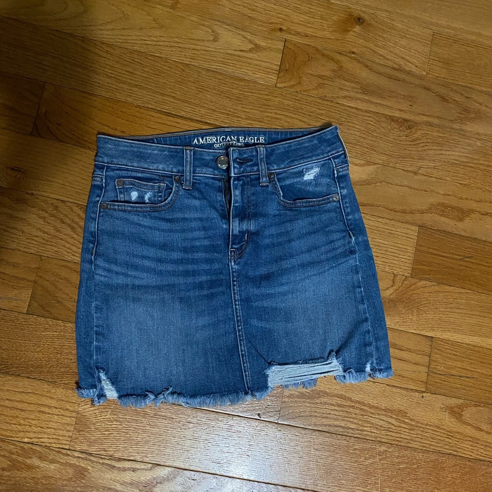 American eagle jean skirt